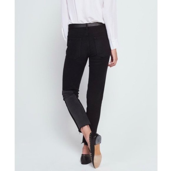 Sandro Paris Dorris Distressed Patchwork Jeans Size 36 - Picture 3 of 14